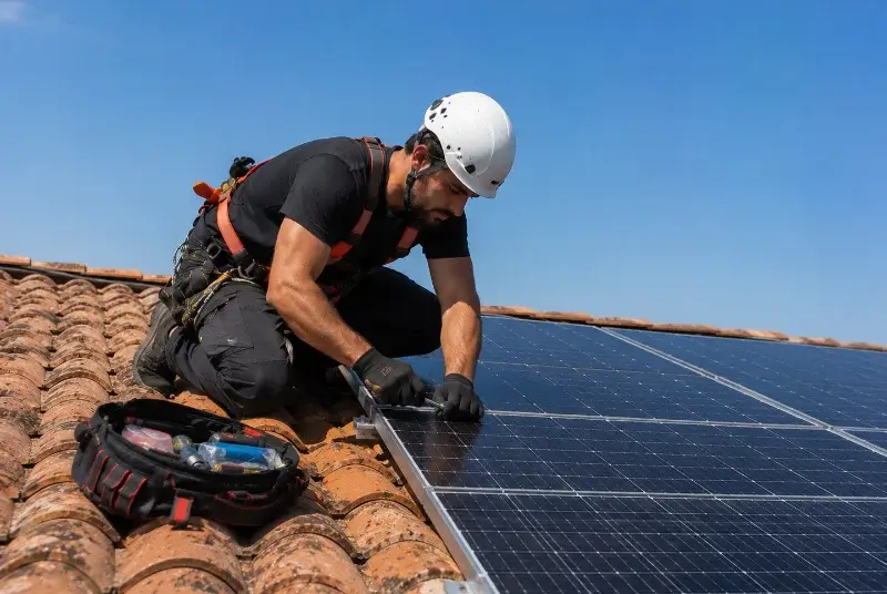 Maintenance et monitoring de panneaux solaires à Piégon