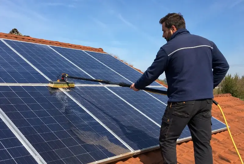 Nettoyage et entretien de panneaux solaires à Piégon